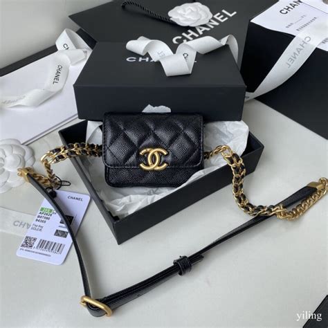 chanel mini waist bag|chanel waist bag celebrity.